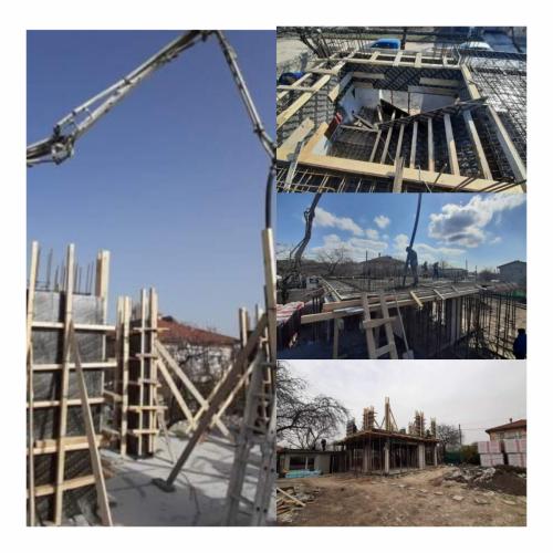 колаж строеж къща от arna sea build