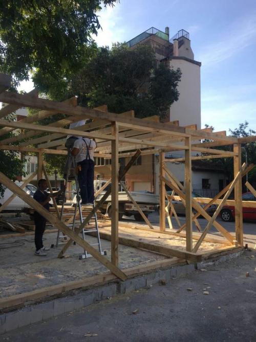 Скеле на къща в строеж от varna sea build